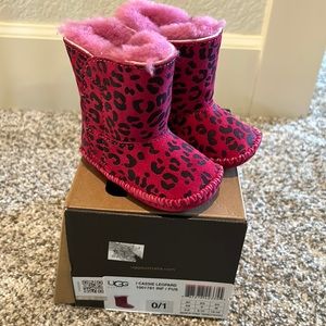 Brand new with box Baby UGG cassie leopard boots size 0/1 - Velcro on side